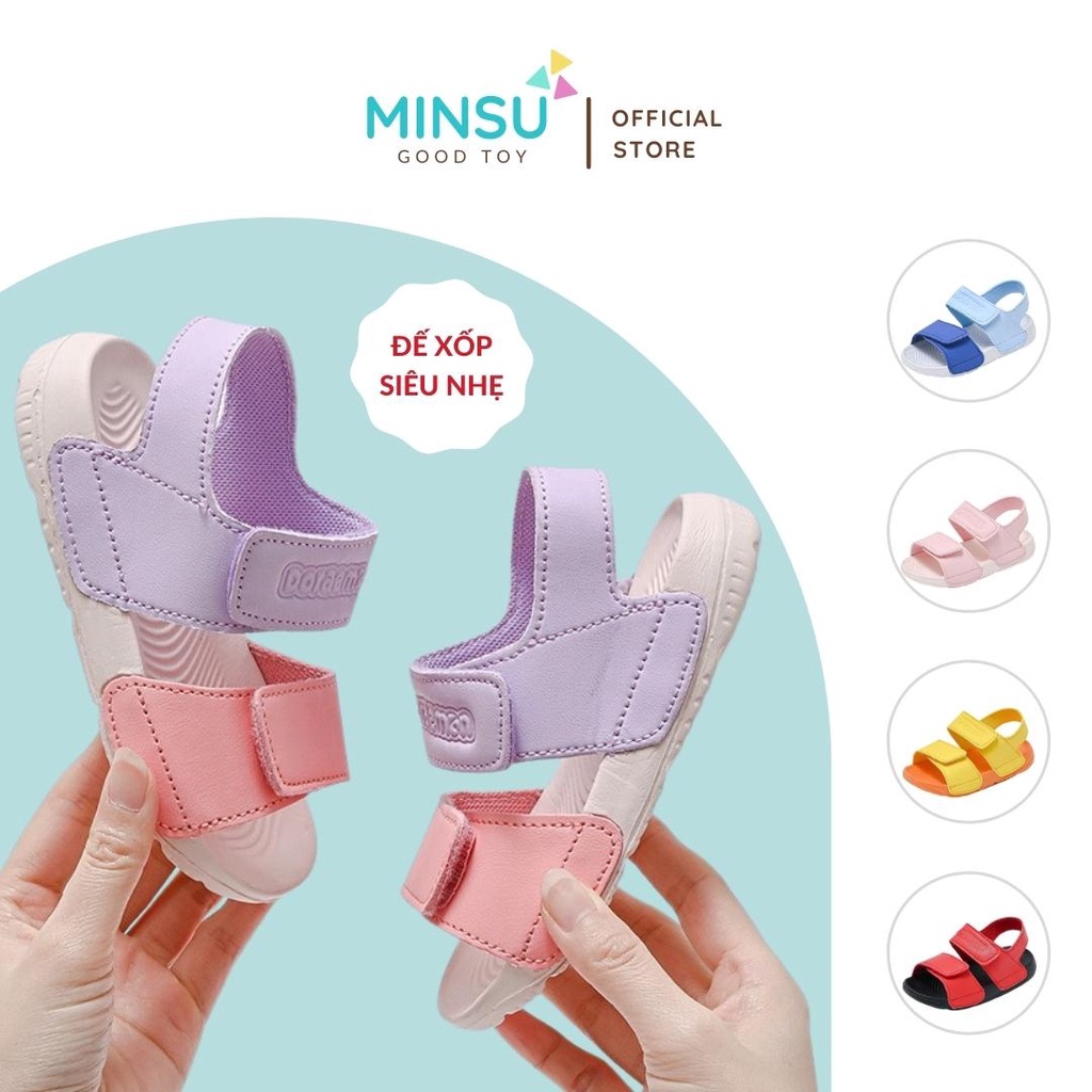 Dép sandal quai dán trẻ em DOREMON Cao Cấp Full Hộp