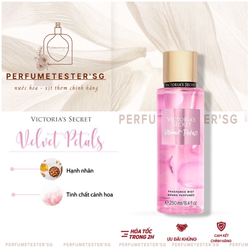 Xịt thơm  Body Mist Victoria’s Secret VELVET PETALS -perfumetester