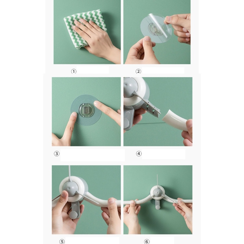 Thanh treo móc quần áo Dán Tường Tự Dính Đa Năng