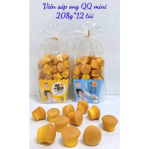 Bánh Bông Lan Viên Sáp Ong Vị Sữa/Mật Ong/Mix Củ Quả Gói 208g