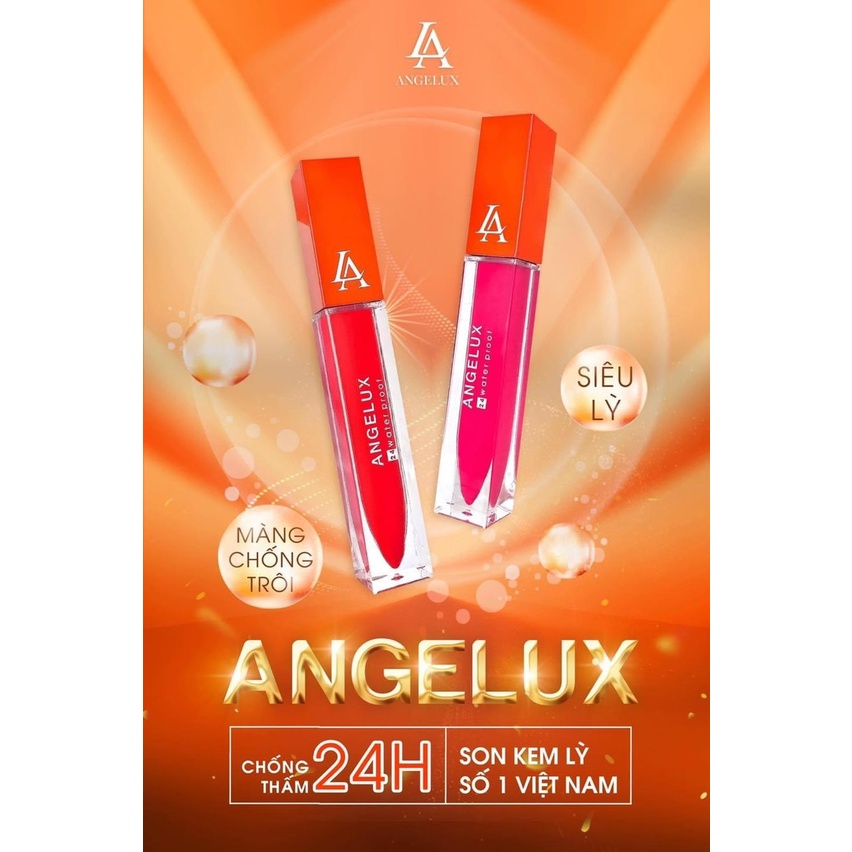 Son Kem Lì Angelux 24h Water Proof Nhiều Màu 20g Chính Hãng