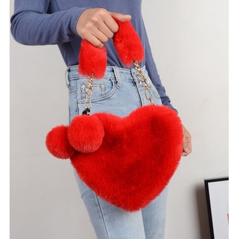 ❤️Túi chéo hình trái tim được khảm với một chiếc nơ Nhật Bản đáng yêu❤️ TTF592