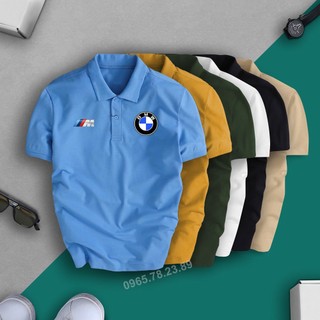 Áo polo có cổ tay ngắn BMW - nam nữ cao cấp, vải đẹp, cotton thoáng mát, không bông xù GUCATI