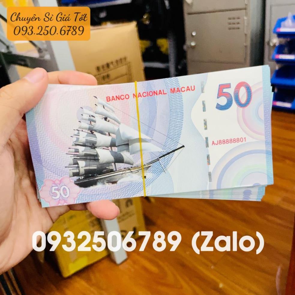 SÉT 10 Tờ tiền lưu niệm Macao thuận buồm xuôi gió , giao ngẫu nhiên số seri, có bảo an