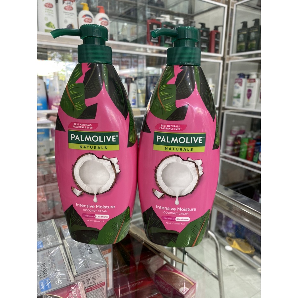 Dầu gội có dầu xả Palmolive Dưỡng Ẩm bổ sung từ sữa dừa 600ml