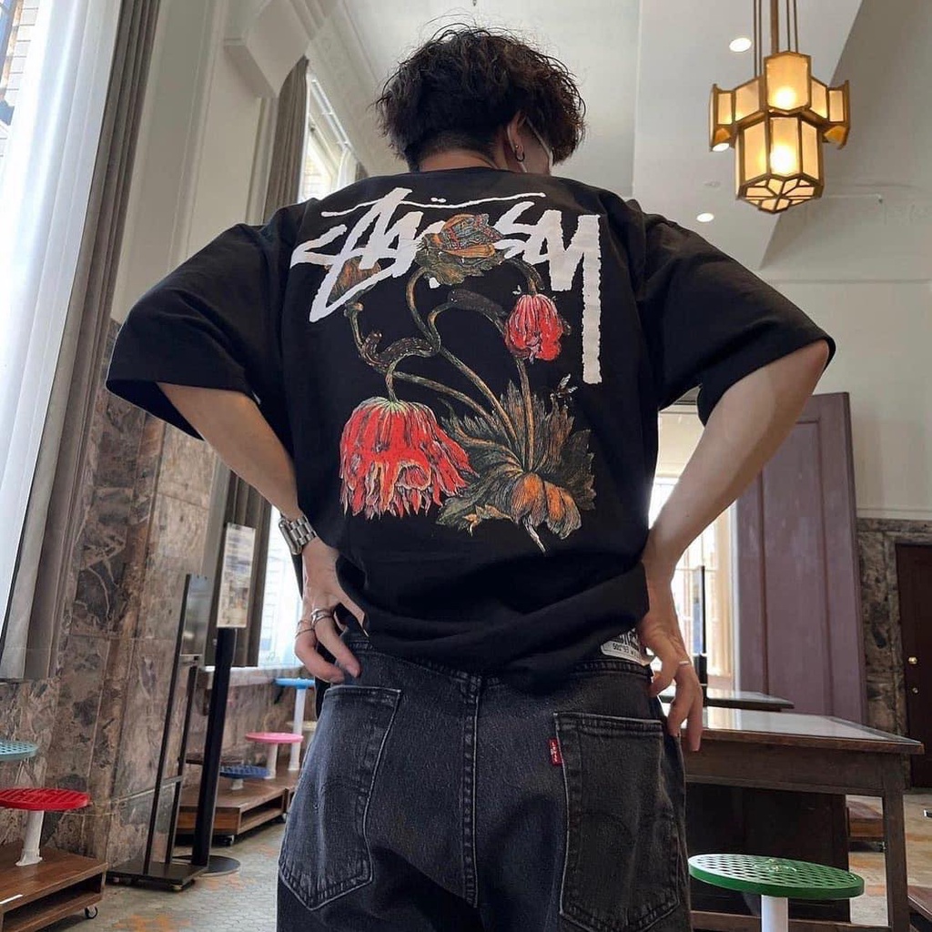 Áo thun Stussy Withered Flower unisex - CÓ SẴN