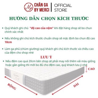Bộ Chăn Ga Gối Phi Lụa Thêu Chữ H Cao Cấp