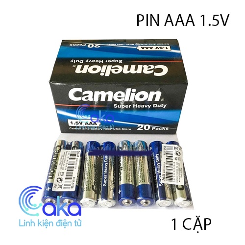 Pin tiểu AAA 1.5V Camelion R6P UM3 Dùng cho đèn pin, đồng hồ treo trường, đồ chơi trẻ em, micro karaoke, chuột máy tính