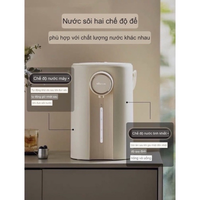 Bình Thuỷ Điện Đun Sôi Giữ Nhiệt Tự Động BEAR ZDH-H50E1 Dung Tích 5L Tích Hợp Khử Clo Chính Hãng.