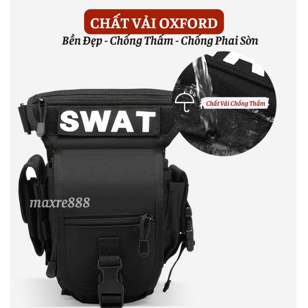 Túi Đeo Hông, Đeo Đùi Vải Bố Bền Đẹp Chống Thấm Nước Đi Phượt Dã Ngoại Tiện Lợi Phong Cách Người Lính