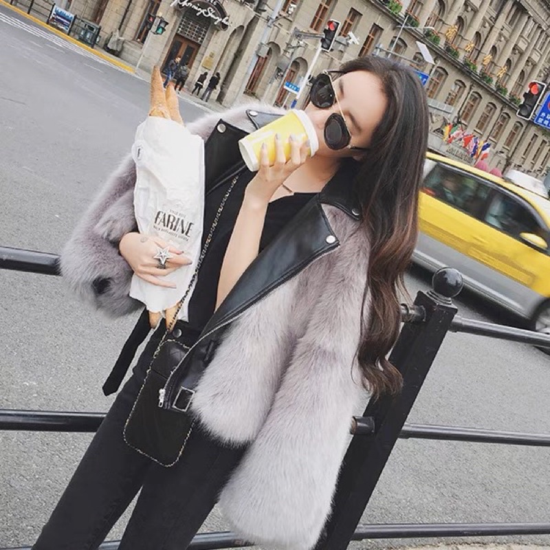 𝐎𝐑𝐃𝐄𝐑. Áo Lông Cổ Da Siêu Mượt