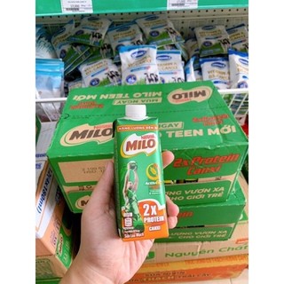Sữa Milo nắp vặn x2 canxi lúa mạch hộp 210ml