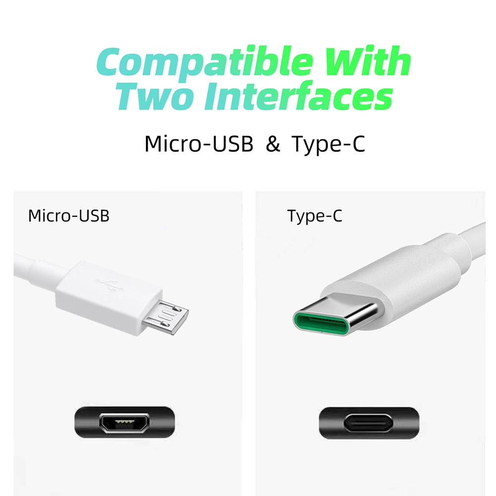 Dây Cáp Sạc Nhanh Micro USB &amp; Type C Cho Samsung