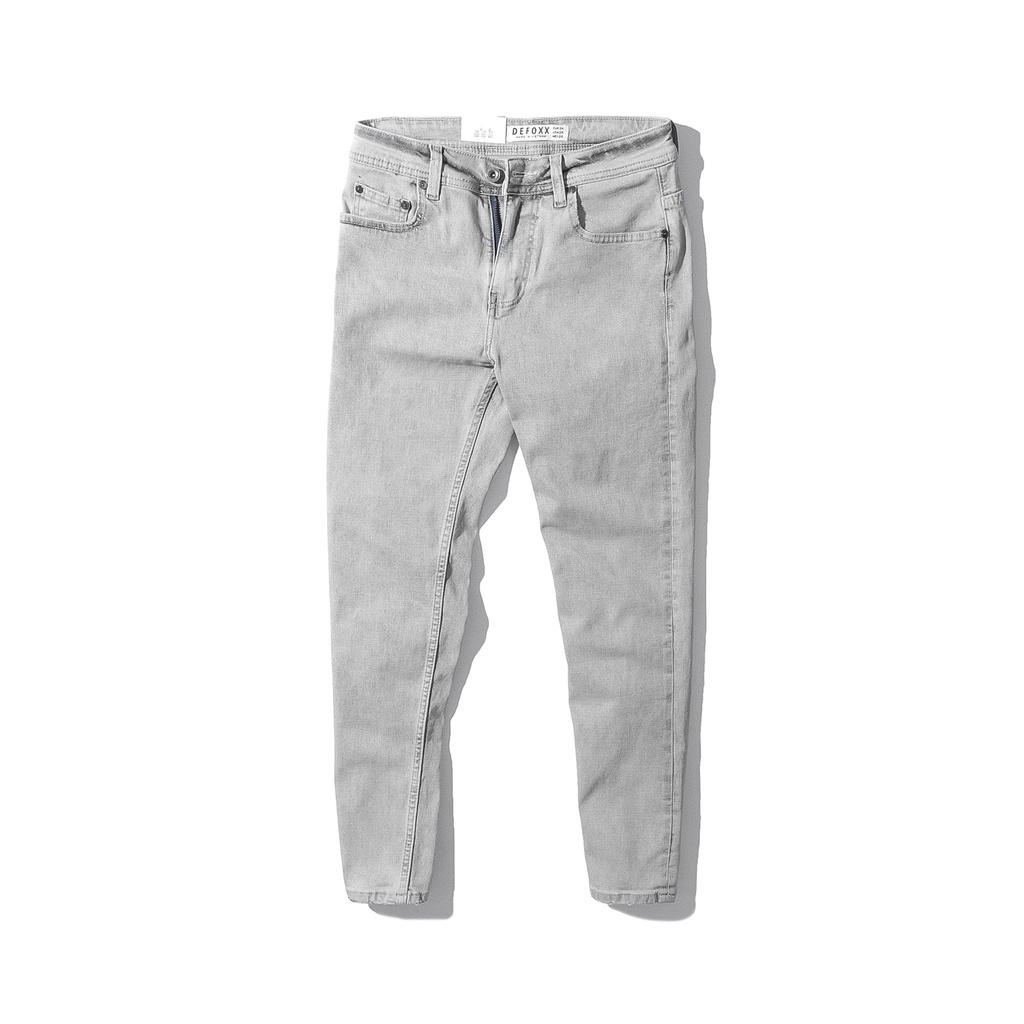 Quần jean nam, quần jean màu xám khói. JEANS WASH DEFOXX GRAY.