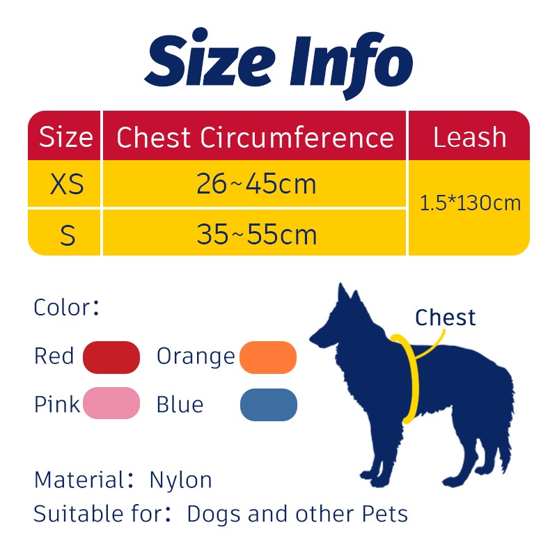 HamshMoc Bộ Dây Dẫn Cún Cưng Đi Dạo Mềm Mại Có Thể Điều Chỉnh