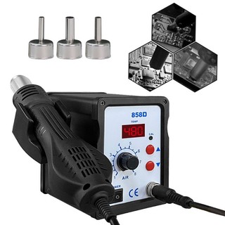 Máy hàn khò nhiệt - Trạm hàn khò nhiệt 858D tặng hộp mỡ hàn 50g