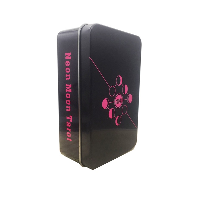 Bộ Bài Neon Moon Tarot Hộp Sắt Nifoki