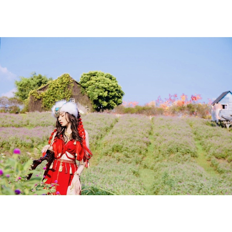 Váy Hobo, Đầm Thổ Cẩm V132, Chất Đũi, Mềm Mát, Màu Vàng, Đỏ, Siêu Phẩm Làm Siêu Lòng Cô Nàng Sống Ảo