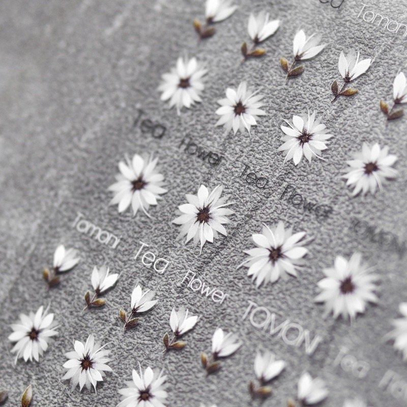 Sticker lụa 5d mẫu hoa dán móng tay nail To 2156