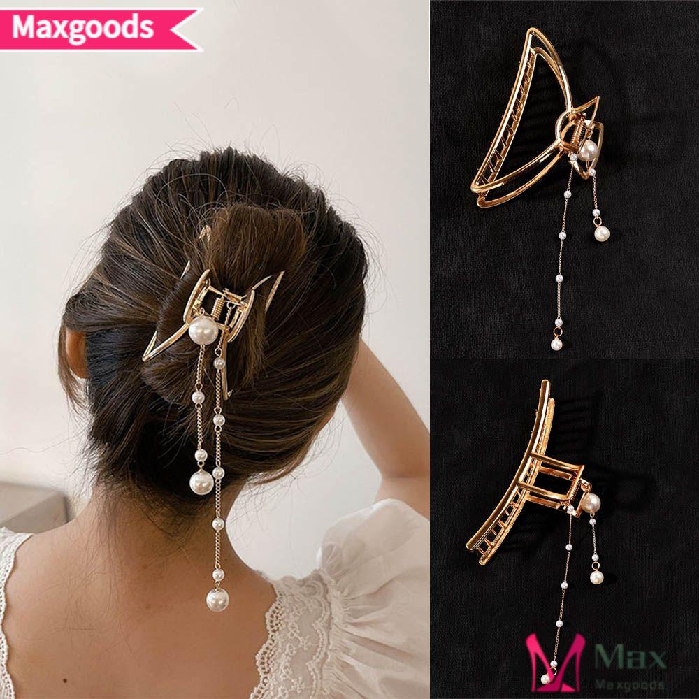 Kẹp Tóc Càng Cua Bằng Kim Loại Tạo Kiểu Trang Sức Thời Trang Dự Tiệc