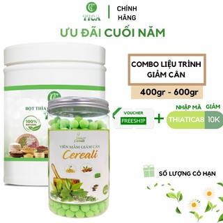Liệu trình giảm cân sau sinh kiểm soát cân nặng an toàn tuyệt đối và viên kẹo mầm giảm mỡ Cereali hộp 600g - Tica