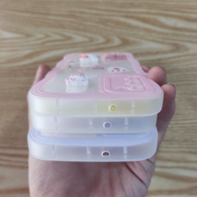 Ốp lưng Samsung A03S dẻo hình nổi siêu dễ thương viền lượn sóng bảo vệ camera