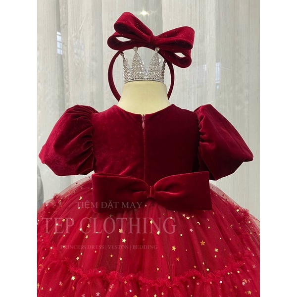 𝐀𝐒𝐓𝐄𝐑- Đầm Công Chúa Thiết Kế Cho Bé Gái by Tep Clothing- Hình Thật