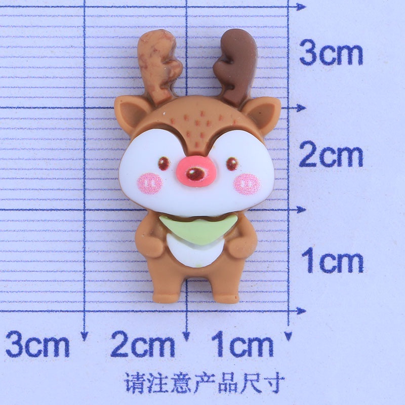 Set 10 Miếng Dán Trang Trí Giáng Sinh Bằng Nhựa Resin Cho Điện Thoại