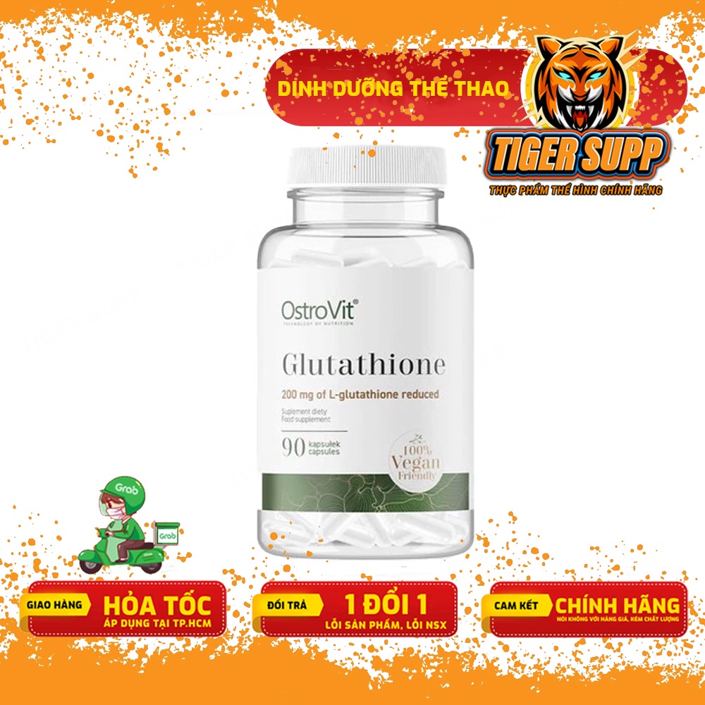 Viên Uống Trắng Da Glutathione Vegan - 90 viên - Chính hãng