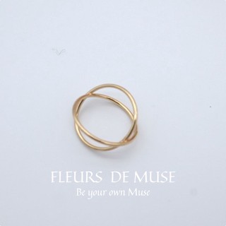 Nhẫn tròn thiết kế độc đáo cá tính Fleurs de Muse