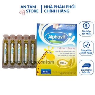 Alphavit Calcium Nano Bổ sung canxi cho xương chắc khỏe(20 ống)