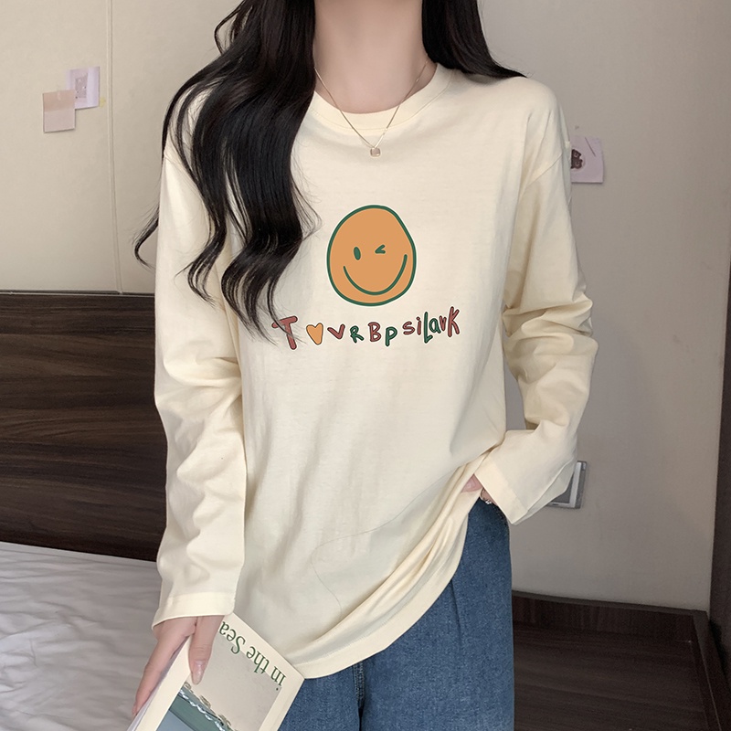 NRVP Áo Thun Nữ Dài Tay Thời Trang Hàn Quốc 2023