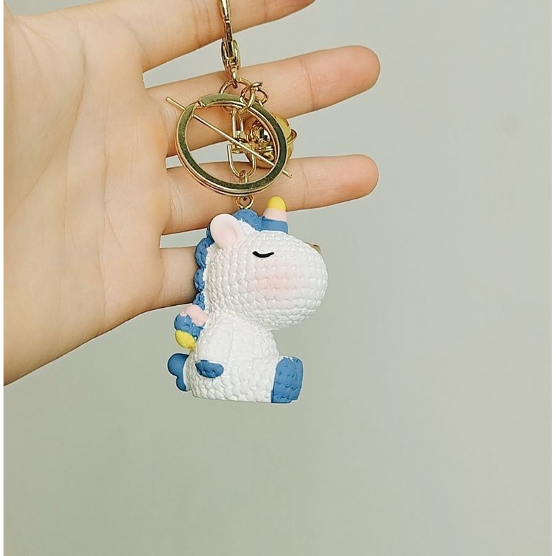 Móc chìa khóa kì lân, gấu pha lê