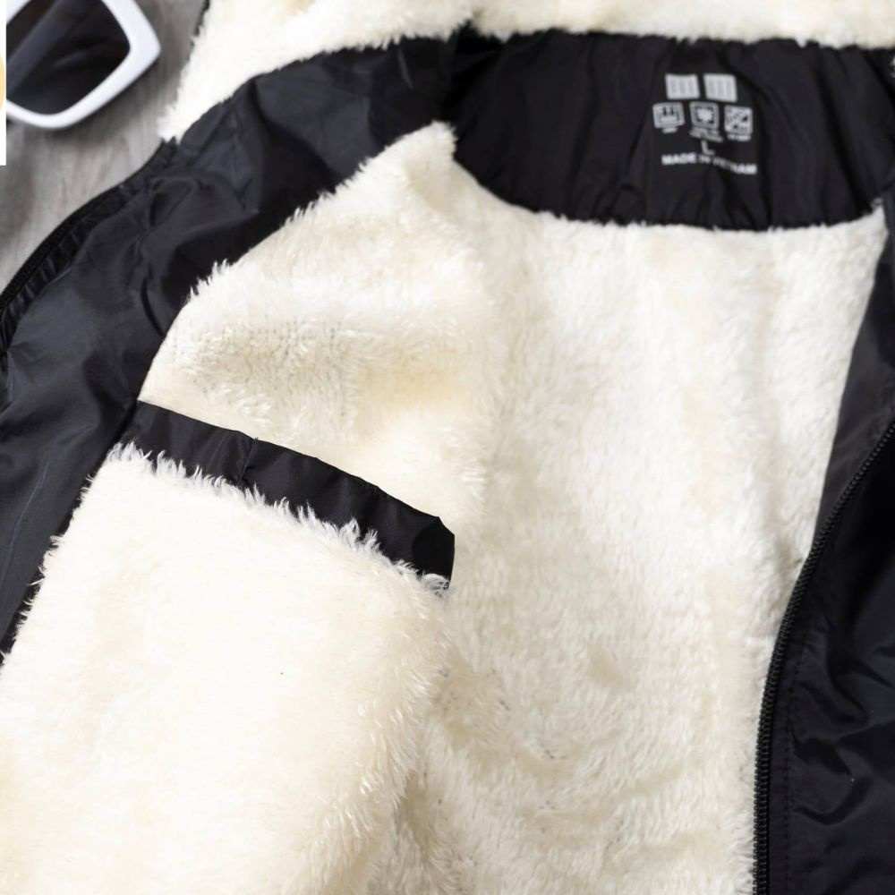 Áo khoác nữ lót lông cừu ấm áp mùa thu đông chống nước, bụi bẩn và gió lạnh giữ ấm cơ thể dihu