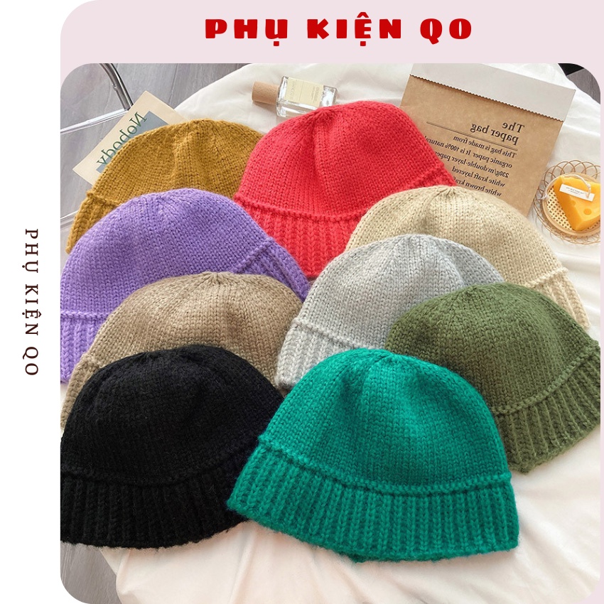Mũ len vành cụp phong cách Hàn Quốc ML13