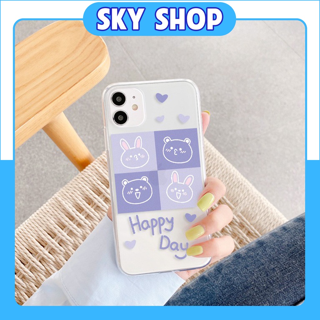 Ốp Lưng Iphone Silicon Dẻo Viền Trong Chống Ố Happy Day 6/6plus/6s/6splus/7/7plus/8/8plus/x/xs/11/12/promax