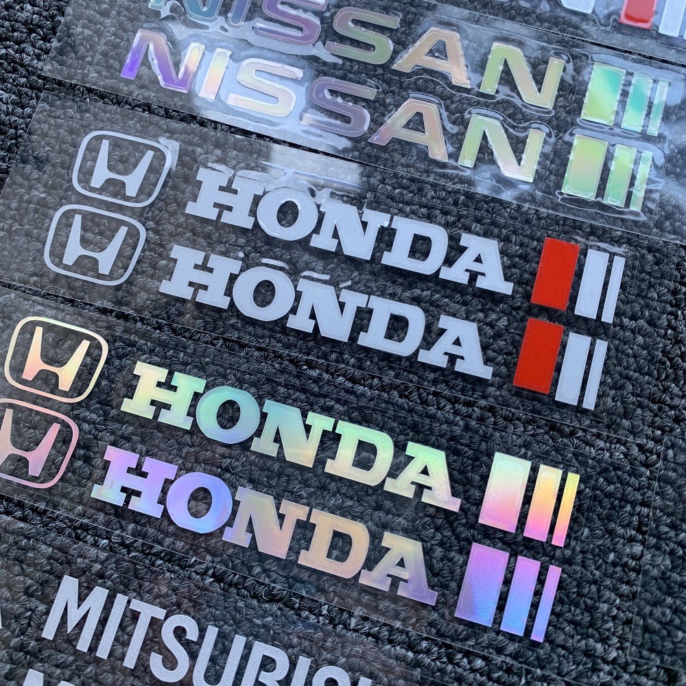 Bộ Decal dán logo  trang trí xe chất liệu chống thấm nước độc đáo