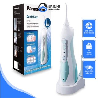 Máy tăm nước panasonic ew1311, 3 mức phun, loại bỏ 99% vi khuẩn và mảng bám, nhập đức, bh 12 tháng