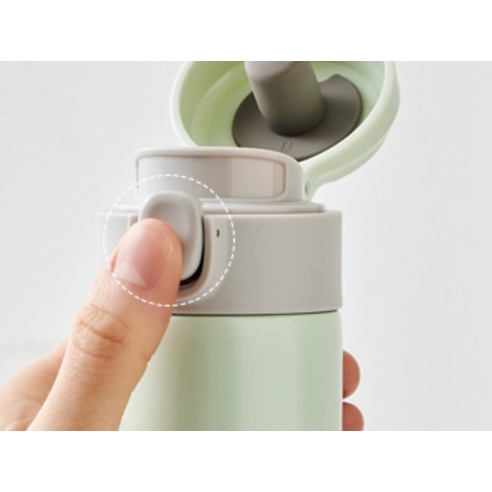 Bình nước giữ nhiệt nóng lạnh màu pastel LocknLock Daily Pop One Touch Tumbler 350ml