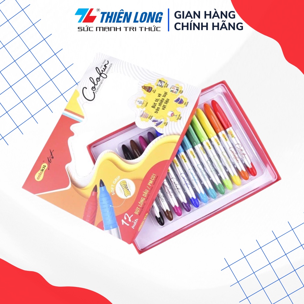 Bút lông dầu mỹ thuật Colokit PM-C01 hộp 12 cái