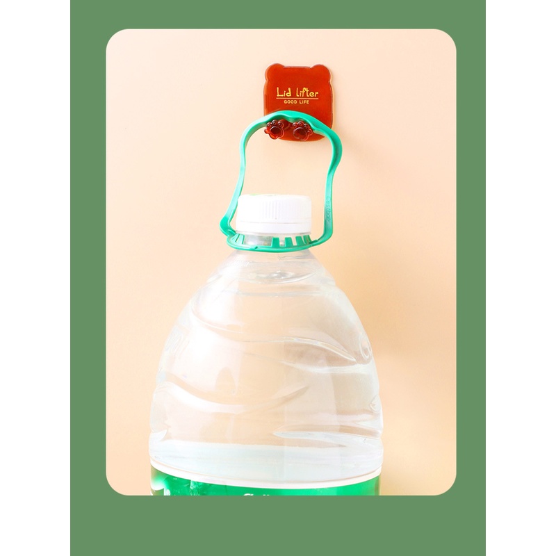 Bộ Hai Móc Treo Đầu Bàn Chải Đánh Răng Gắn Tường Đa Năng Hình Gấu