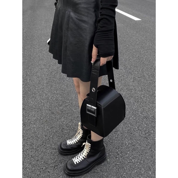 𝖙𝖍𝖊 𝖇𝖑𝖚𝖊 - Túi xách hộp quai da cao cấp phong cách Hàn