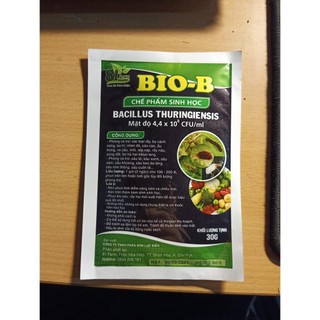 Chế phẩm sinh học diệt côn trùng bacillus thuringiensis gói 30g