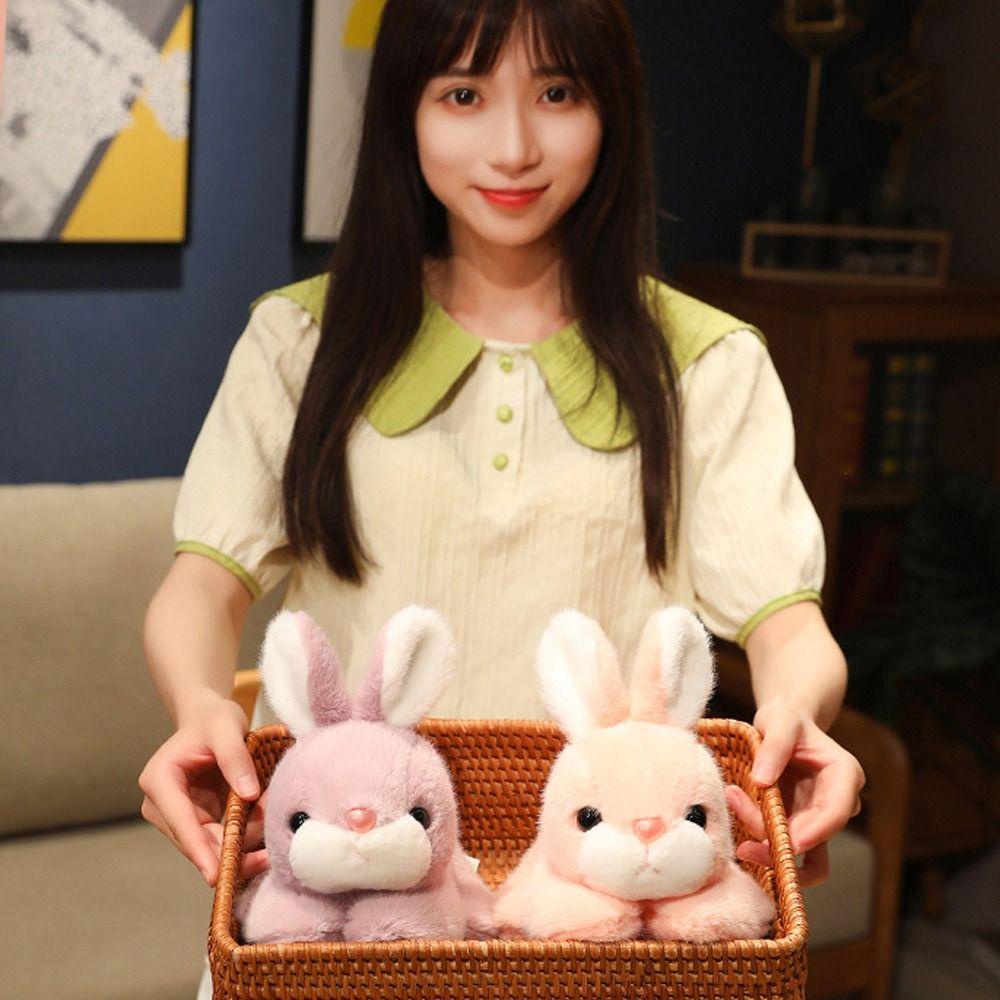 Thỏ Nhồi Bông Mini Mềm Mại Trang Trí Dễ Thương