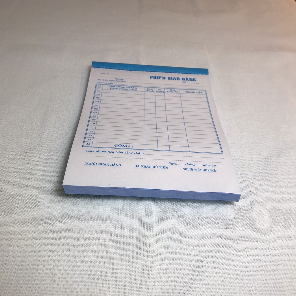 PHIẾU GIAO HÀNG A5 3 LIÊN
