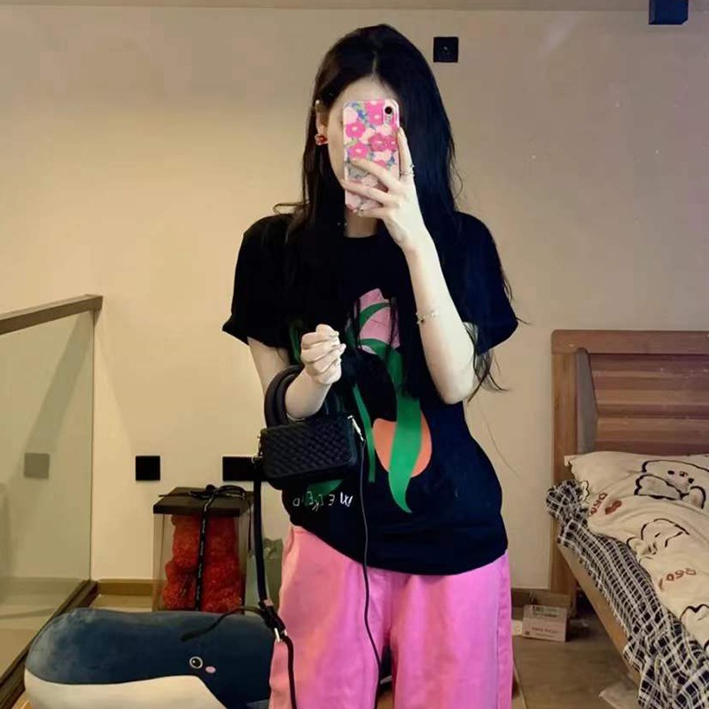 NRVP Áo Thun Unisex Mùa Hè Dáng Suông Tay Cộc Phong Cách Hàn Quốc Cho Nam Nữ