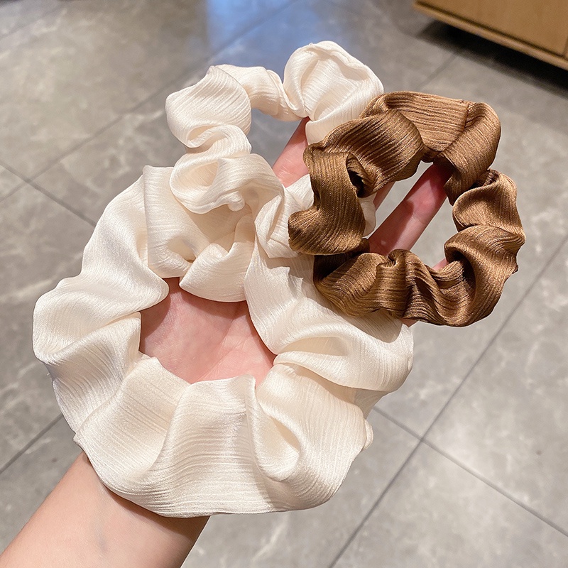 Dây Cột Tóc Cỡ Lớn Thiết Kế Đơn Giản Thời Trang Hàn Quốc Cho Nữ