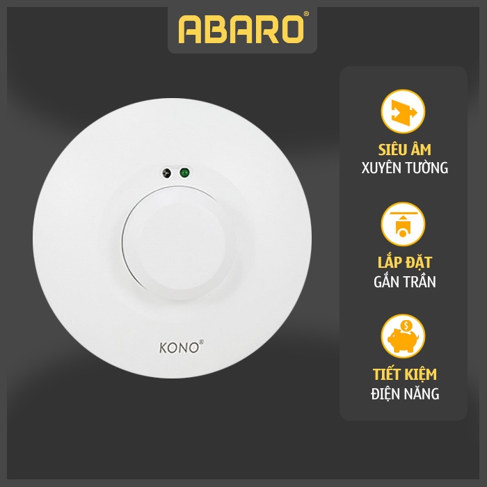 Cảm biến bật đèn siêu âm KONO KN-RD02
