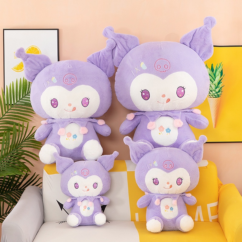 Gấu Bông Hoạt Hình My Melody Kuromi Tím, Gấu Bông Cute Dễ Thương Size 50cm - 120cm - Babi mama - G91