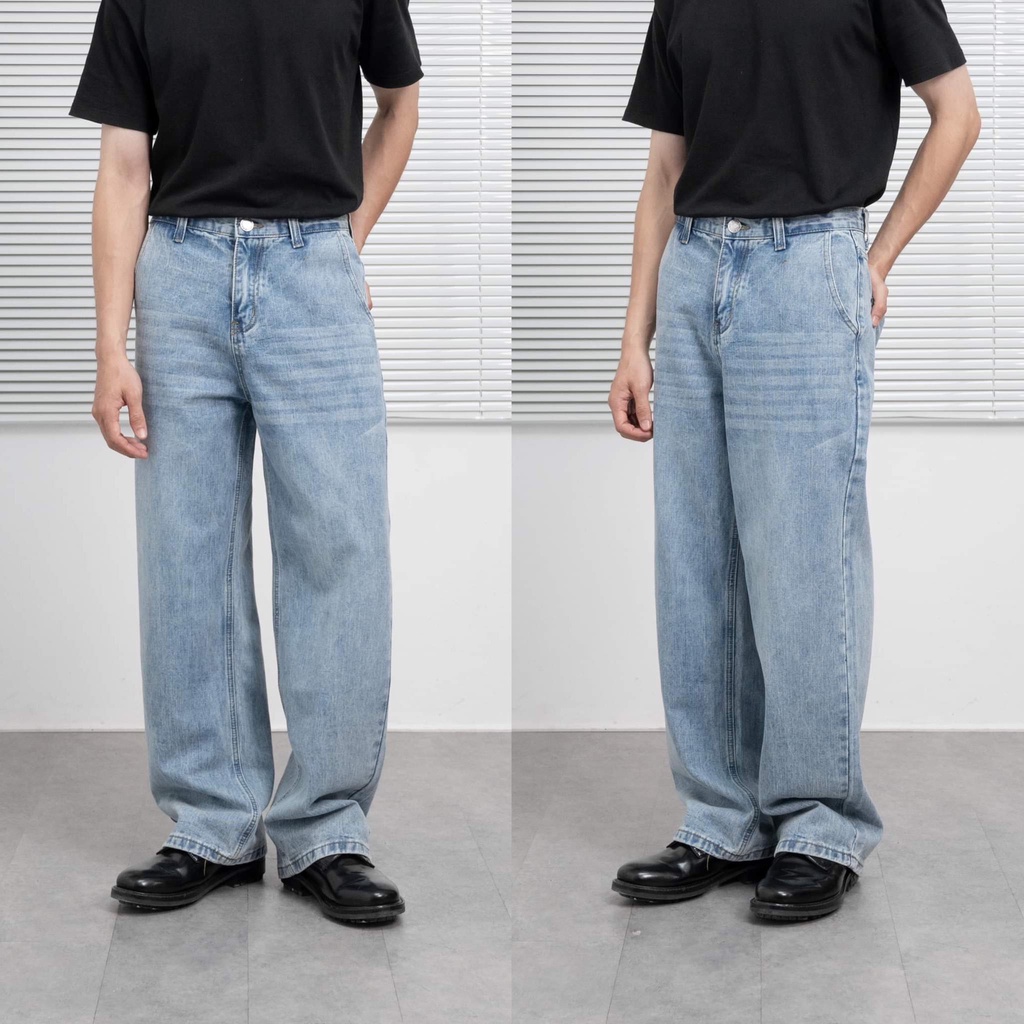 Quần jeans dáng suông Selected Merick Wide-leg Jeans